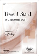 Here I Stand SATB choral sheet music cover